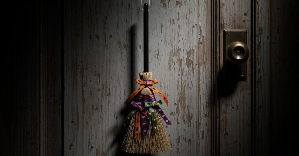Witch Broomstick Hanging Decor