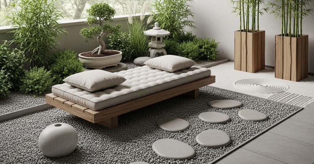 Zen-Inspired Relaxation Corner
