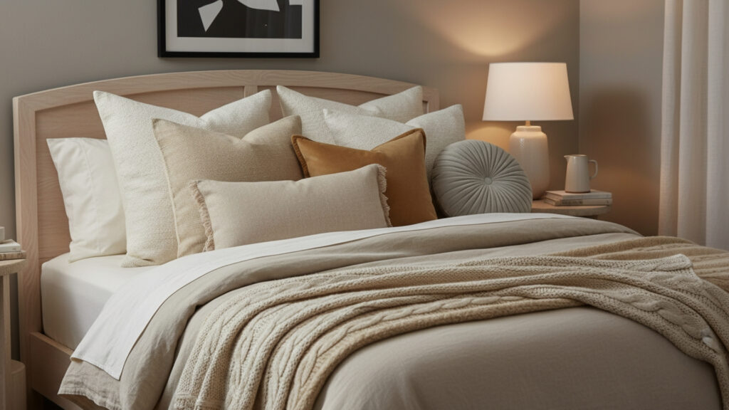 Accent Pillows Styling for a Cozy and Decorative Bed Setup