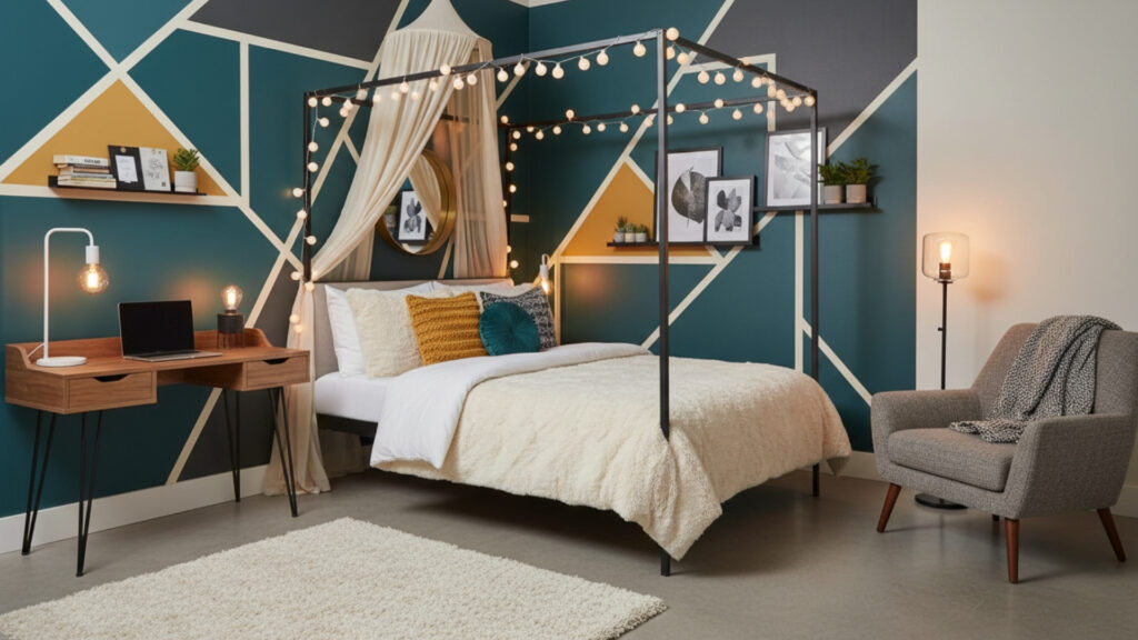 Accent Wall Designs Using Paint or Wallpaper for Bold Statement