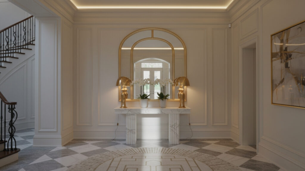 Arched Entryway Mirror Ideas for Elegant Architectural Softness