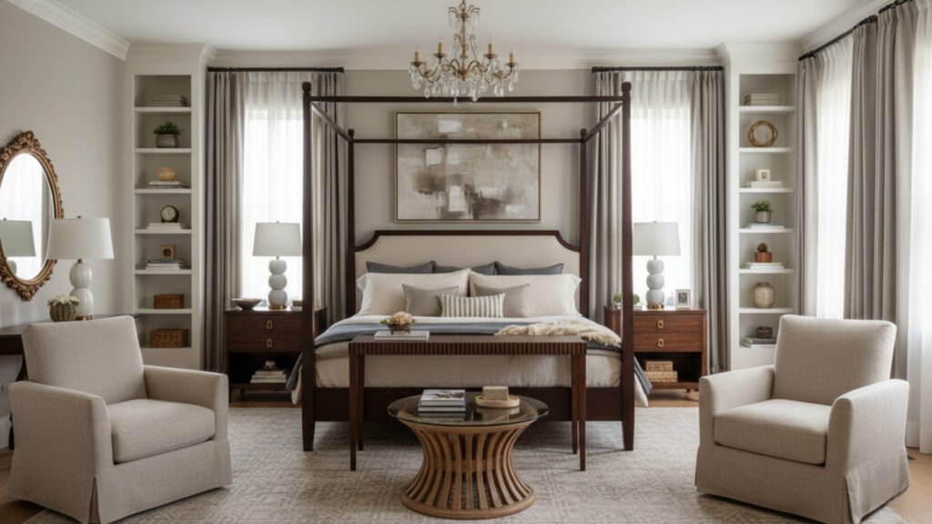 Balanced Layout Design for a Harmonious and Comfortable Bedroom Feel