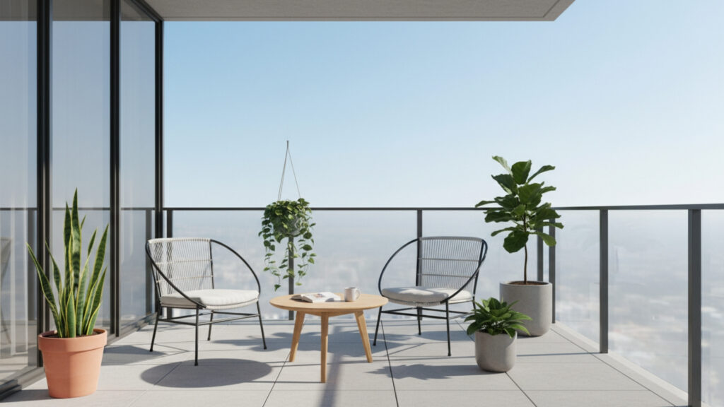 Balcony Coffee Table Setup for Functional and Stylish Center Space