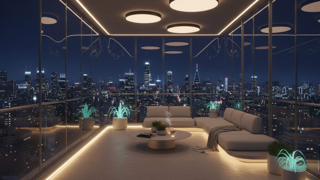 Balcony LED Strip Lighting Ideas for Modern Ambient Glow Effect