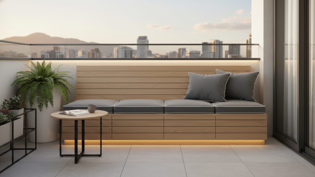 Balcony Storage Bench Ideas for Smart and Functional Seating