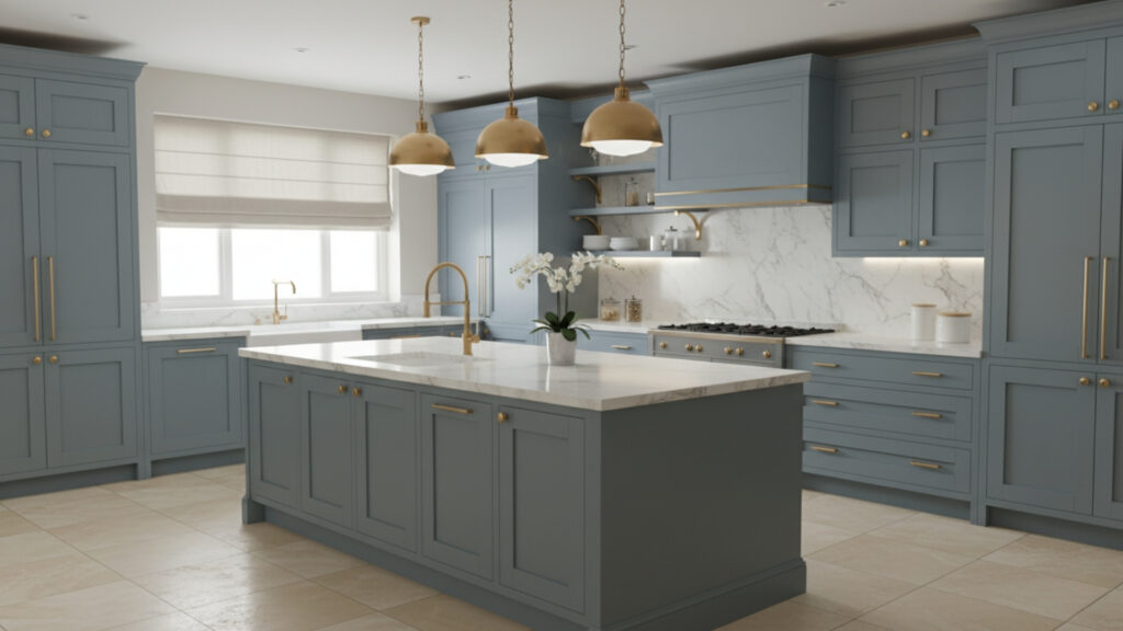 Blue Gray Kitchen Cabinets Ideas for Soft Sophisticated Neutral Style