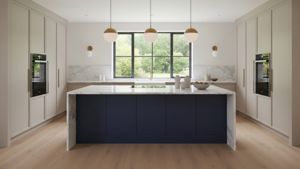 Blue Kitchen Island Cabinet Ideas for Stylish Statement Centerpiece