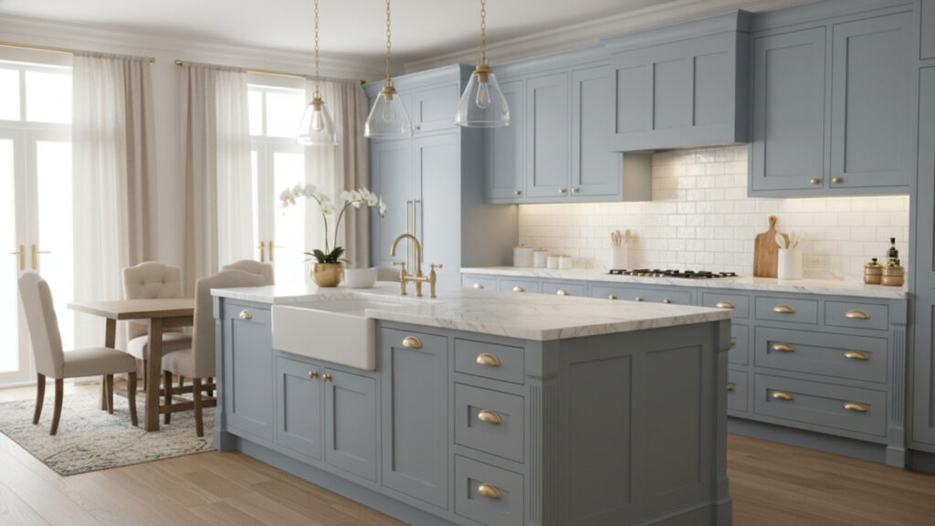Blue Shaker Kitchen Cabinets Ideas for Classic Timeless Appeal