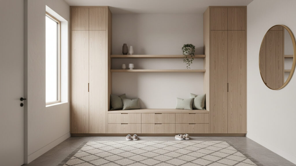 Built-In Mudroom Bench Ideas for Seamless Organized Entryway Design