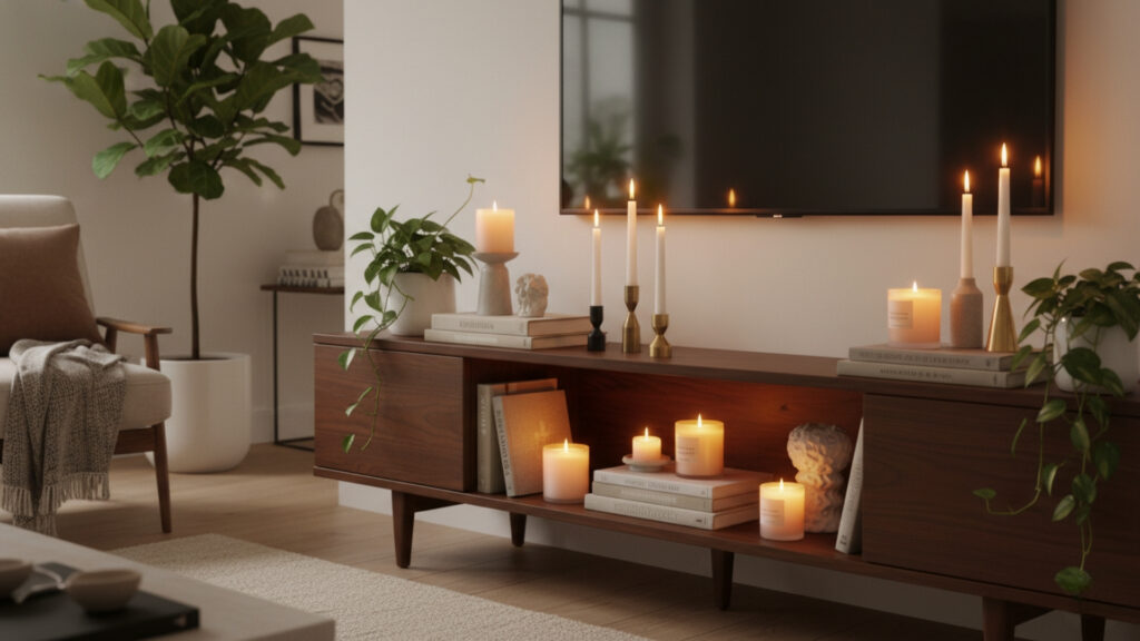 Candles and Candle Holders for Cozy Ambiance
