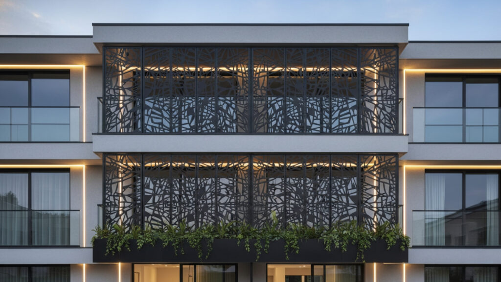 CNC Cut Balcony Grill Design for Modern and Custom Pattern Style