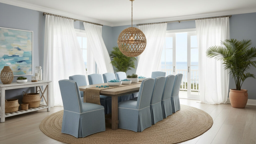 Coastal Dining Room Decor Ideas for Fresh Relaxed Elegance