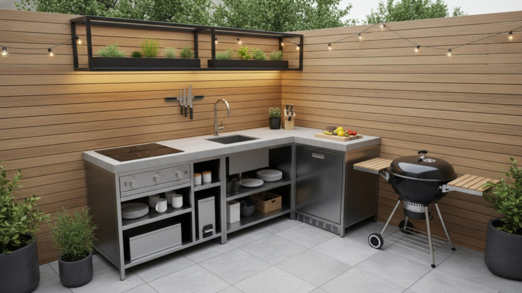 Compact Outdoor Kitchen Layouts for Small Backyard Spaces