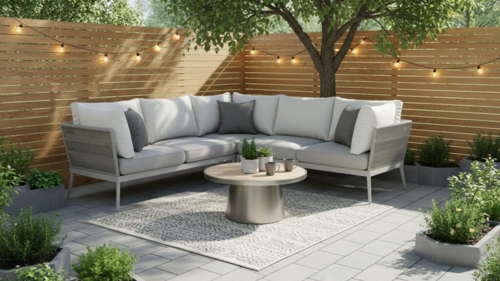 Compact Outdoor Seating for Small Backyard Relaxation Zone