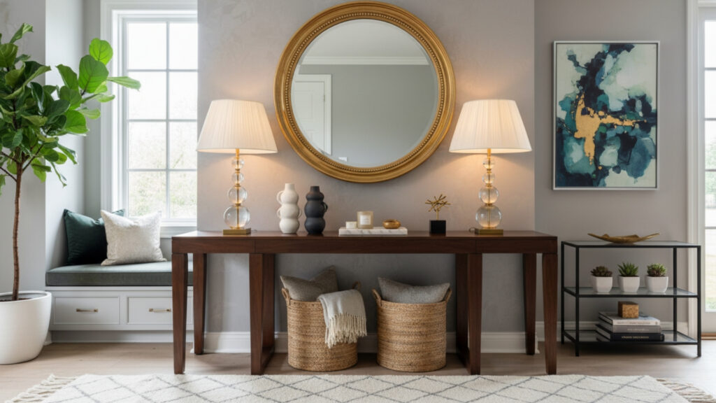 Complete Layered Entryway Table Decor Ideas for Perfect Design