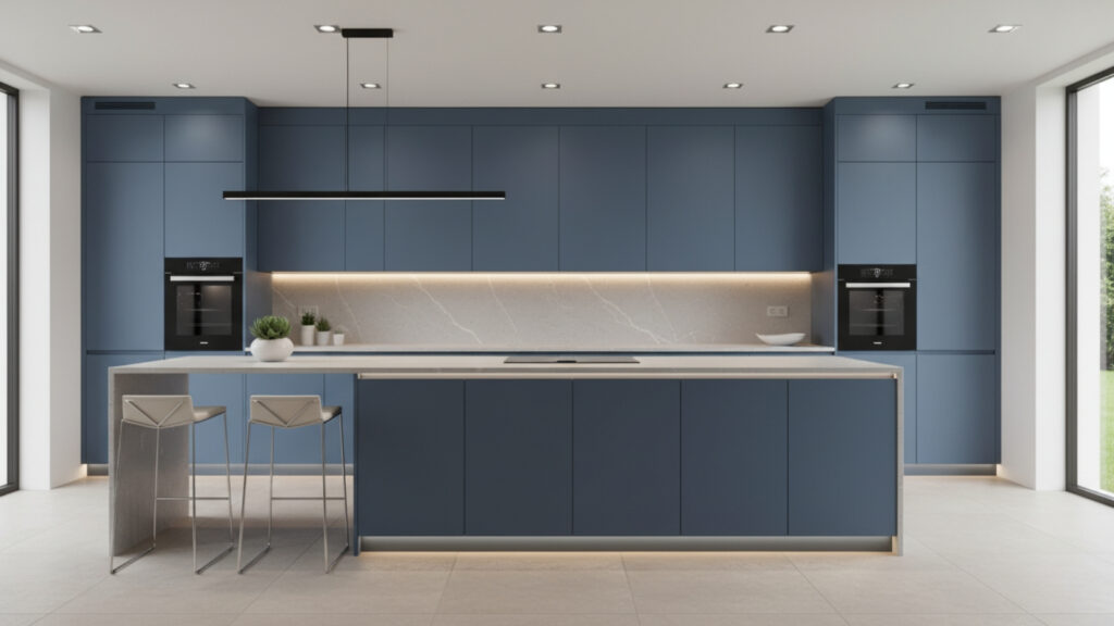 Contemporary Blue Kitchen Cabinets Ideas for Modern Functional Beauty