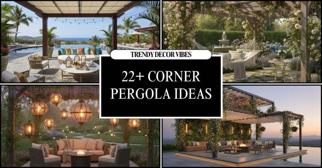 Corner Pergola Ideas for Stylish and Functional Outdoor Space
