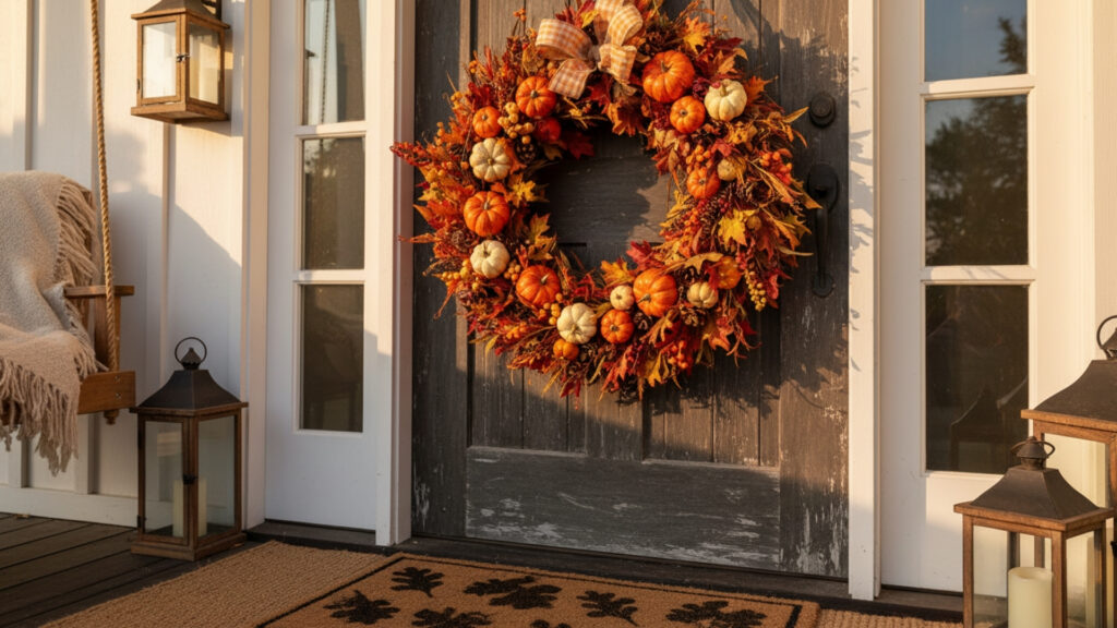 Cozy Pumpkin-Themed Fall Wreath Ideas for Seasonal Decor