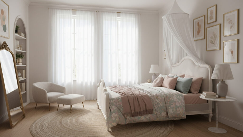 Curtain Styling Ideas for Soft and Elegant Bedroom Look
