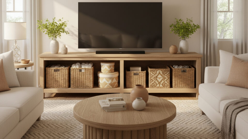 Decorative Baskets for Storage and Texture