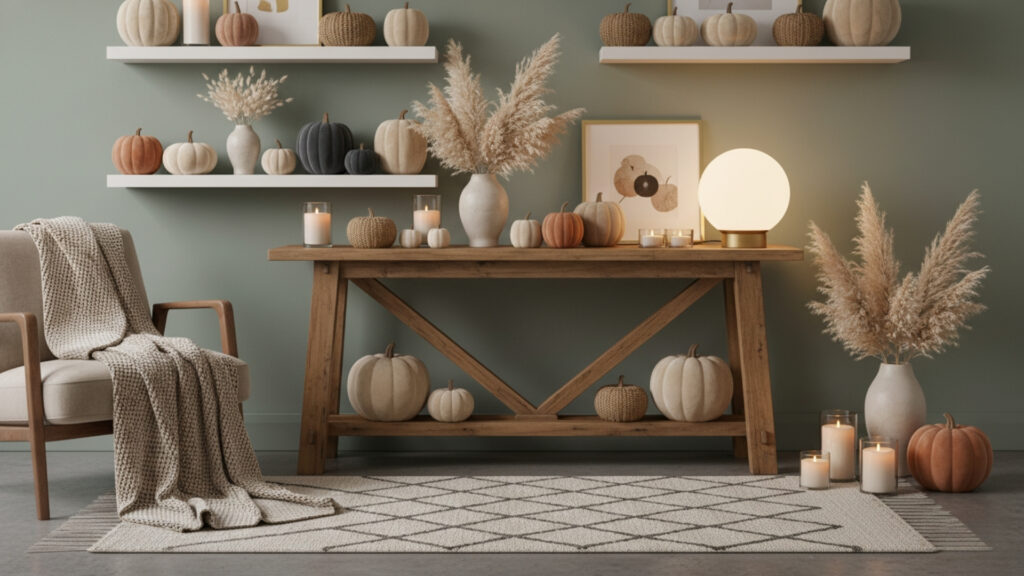 Decorative Pumpkins Styling for a Classic and Modern Autumn Look