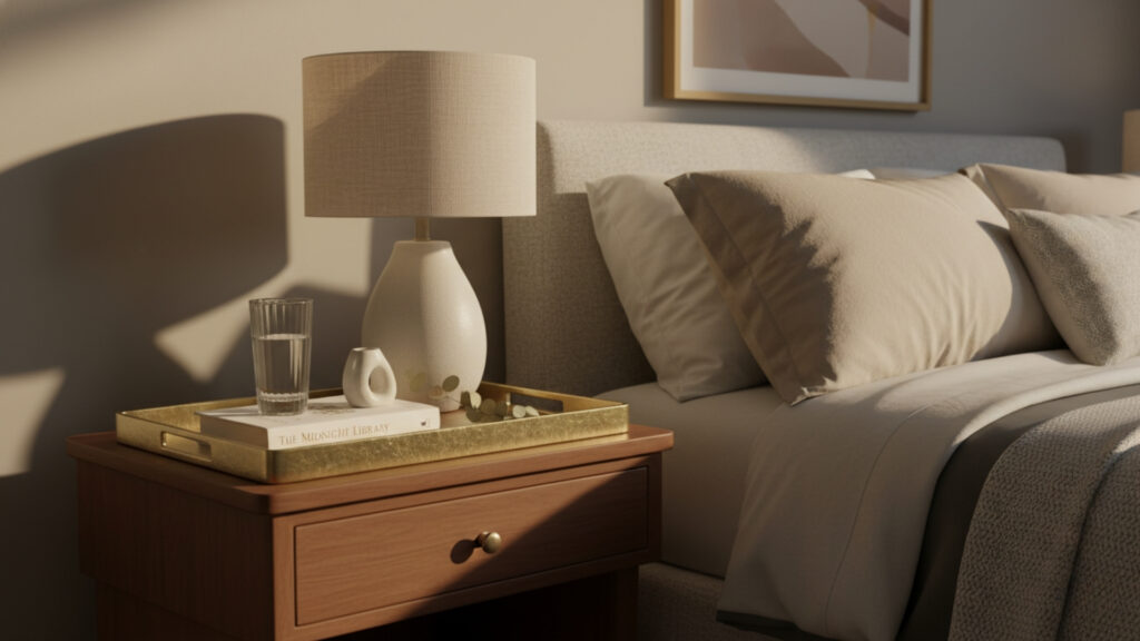 Decorative Trays with Essentials for Thoughtful Guest Experience