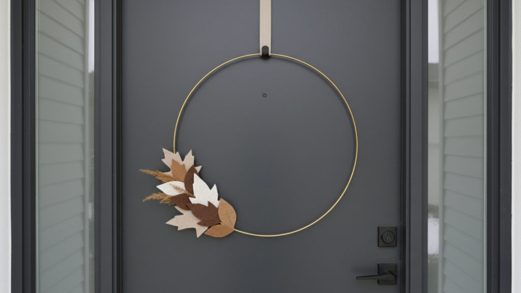 Elegant Minimalist Fall Wreath Ideas for Modern Homes