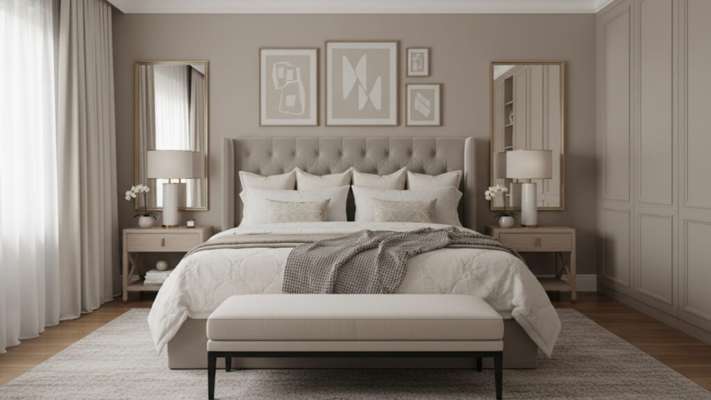 Elegant Neutral Color Palette for a Calm and Sophisticated Bedroom