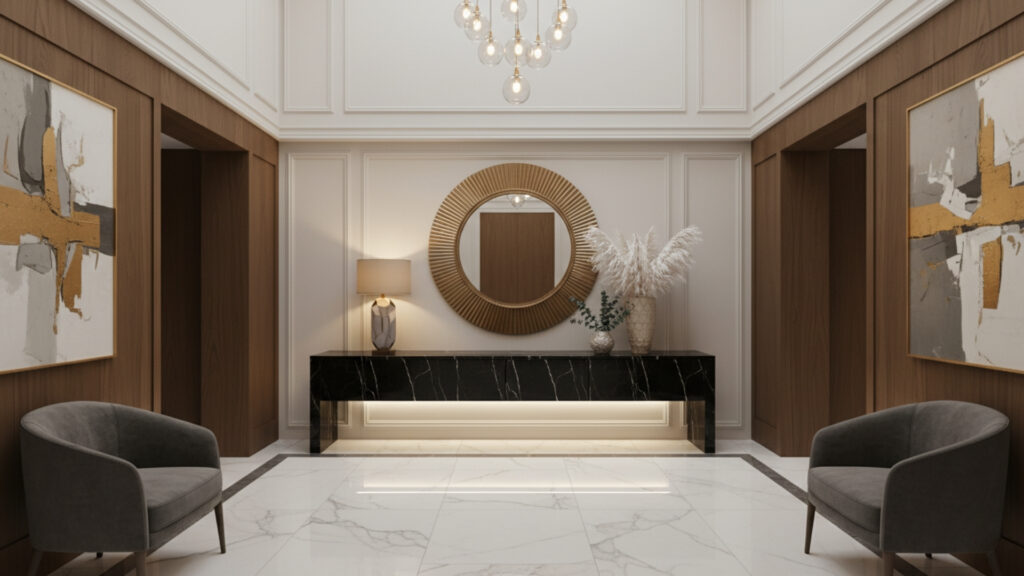 Entryway Mirror with Console Table Ideas for Stylish Functionality