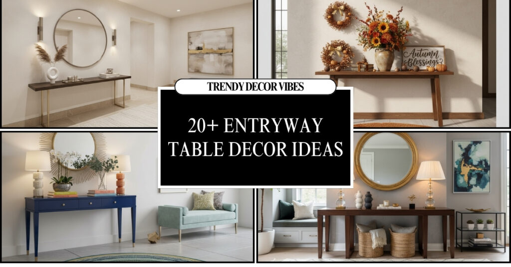 Entryway Table Decor Ideas