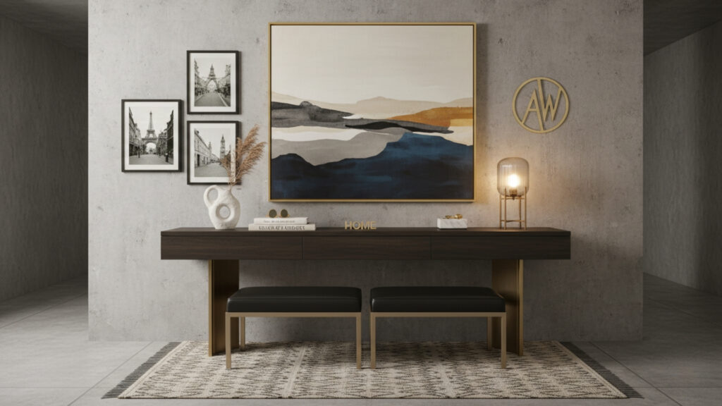 Entryway Table Wall Art Decor Ideas for Personalized Style