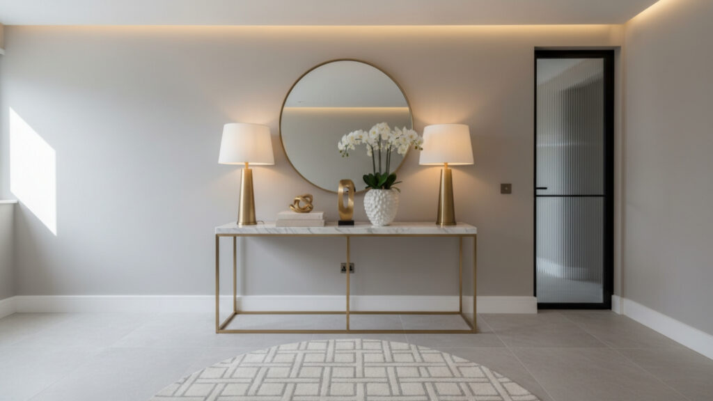 Entryway Table with Mirror Decor Ideas for Elegant Functionality