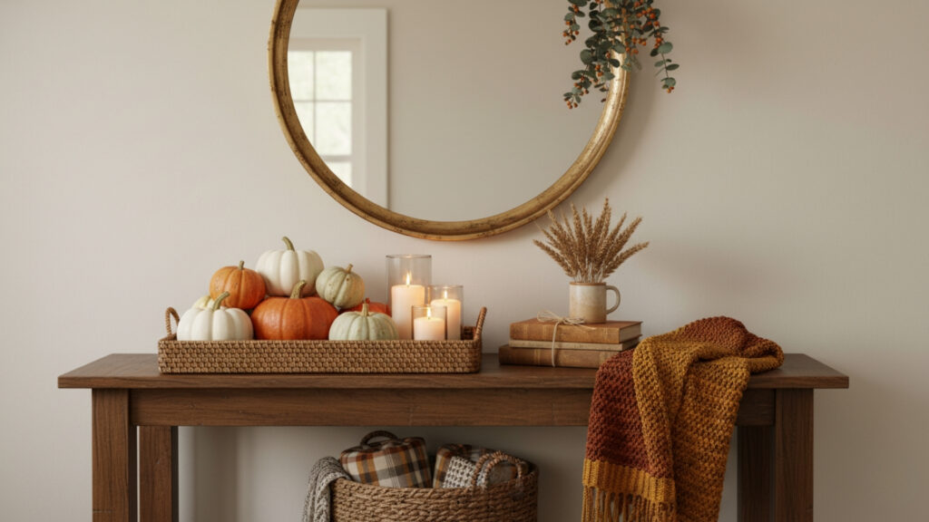 Fall Entry Table Decor Ideas for a Welcoming and Organized Space