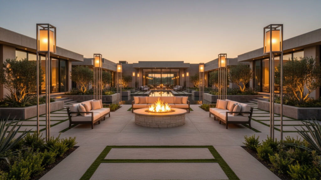 Fire Pit Lantern Poles for Elevated and Stylish Outdoor Lighting