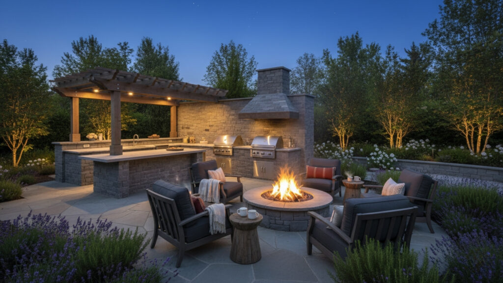 Fire Pit Seating Area for Warm and Cozy Outdoor Gatherings