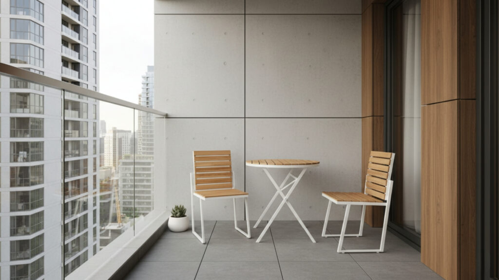 Foldable Furniture Ideas for Space Saving Balcony Design