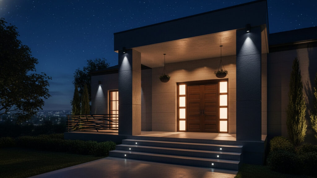 Front Porch Accent Lighting Ideas for Highlighting Home Features