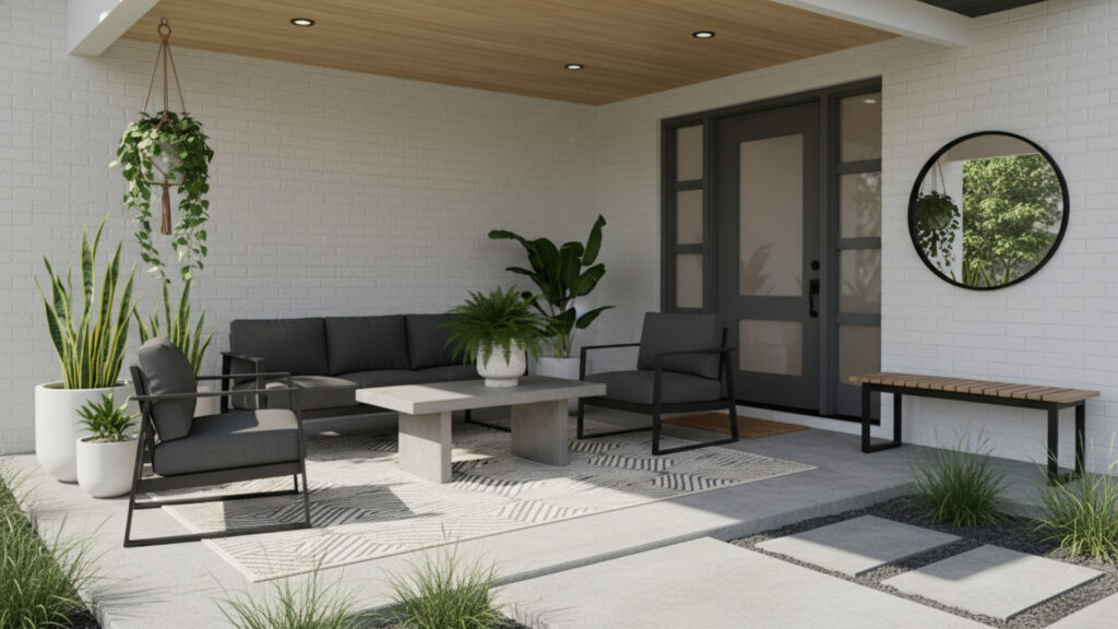 Front Porch Rug Decor for Stylish and Welcoming Entry Floor Design