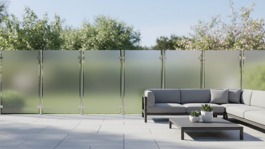 Frosted Glass Fences for Sleek and Elegant Privacy