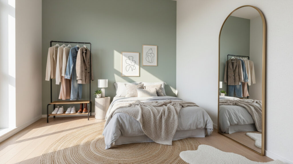 Full-Length Mirror Styling for Practical and Aesthetic Bedroom Use