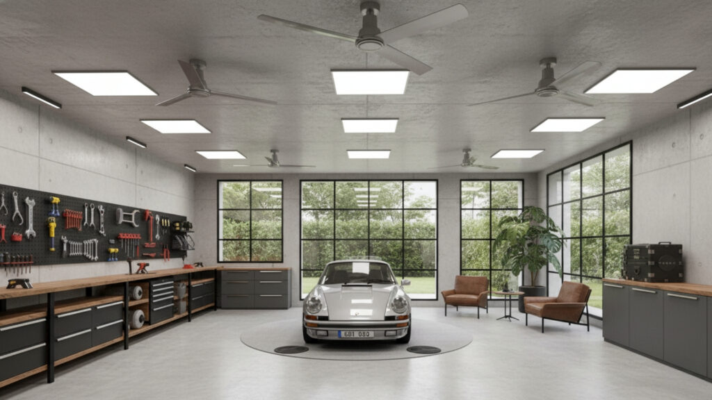 Garage Ceiling Fan Ideas for Airflow Comfort and Temperature Control
