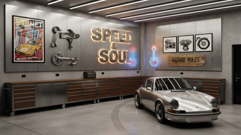 Garage Wall Art Ideas for Creative Stylish and Personalized Look