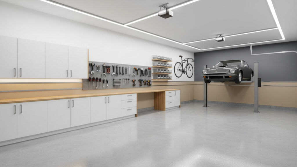 Garage Wall Paint Color Ideas for Clean Modern and Bright Finish