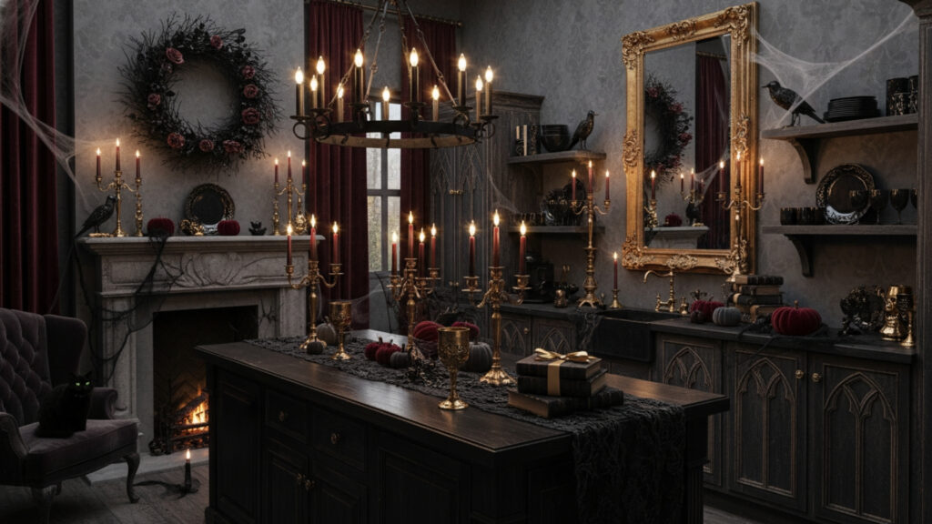Gothic Kitchen Decor Ideas for a Dark and Elegant Halloween Style