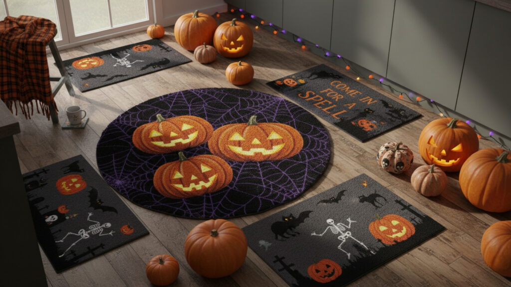 Halloween Kitchen Rug and Mat Ideas for a Cozy Seasonal Touch
