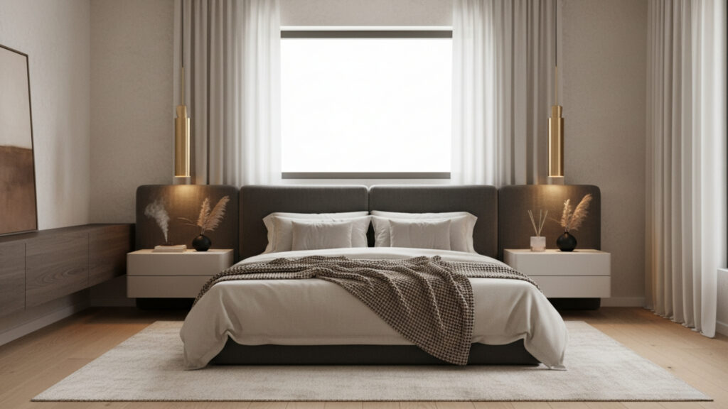 Hanging Pendant Lights Above Bed for Modern and Functional Style