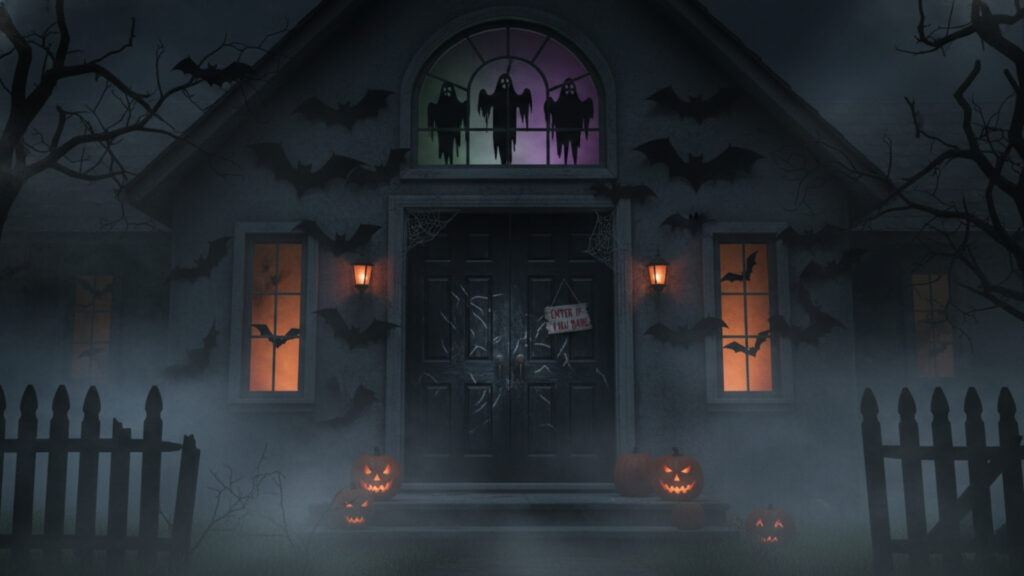 Haunted House Door Theme Ideas for Halloween Entry