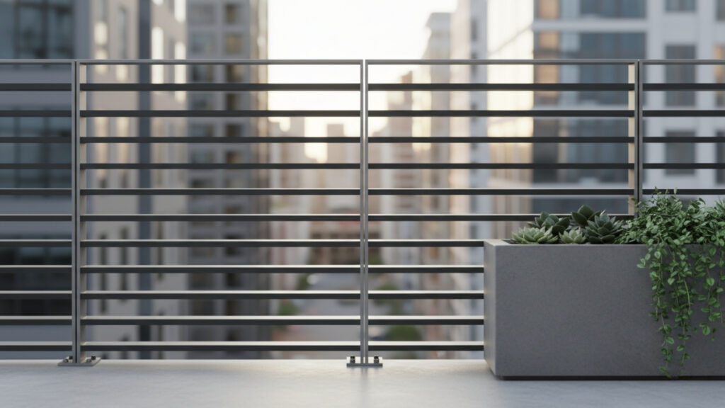 Horizontal Slat Grill Design for Sleek and Contemporary Style