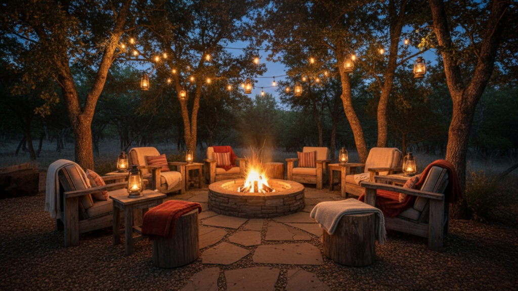 Lantern Lighting Ideas for Rustic and Cozy Fire Pit Ambiance