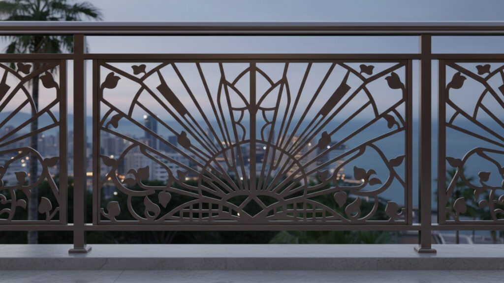 Laser Cut Metal Grill Design for Modern and Premium Balcony Style